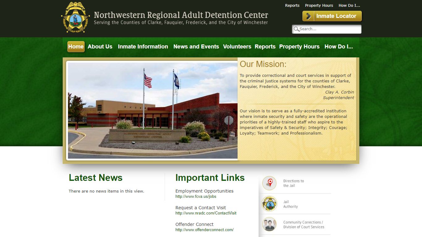 Northwestern Regional Adult Detention Center | Home